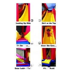 17'H 4 In 1 Inflatable Birthday Cake Combo by eInflatables