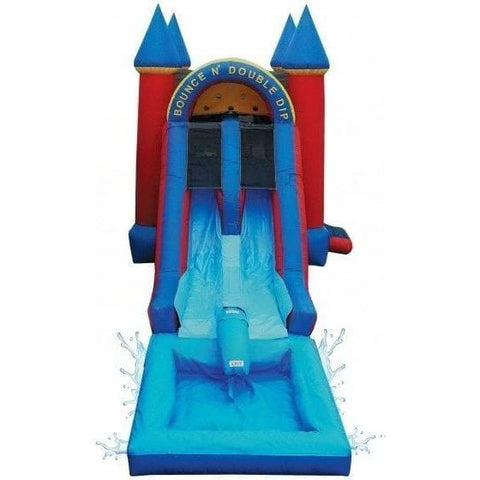 eInflatables Inflatable Bouncers 18'H Bounce N Double Dip Dual Lane w/ Pool by eInflatables 781880286240 390 18'H Bounce N Double Dip Dual Lane w/ Pool by eInflatables SKU# 390