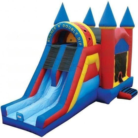 eInflatables Inflatable Bouncers 18'H Bounce N Double Dip Dual Lane w/ Pool by eInflatables 781880286240 390 18'H Bounce N Double Dip Dual Lane w/ Pool by eInflatables SKU# 390
