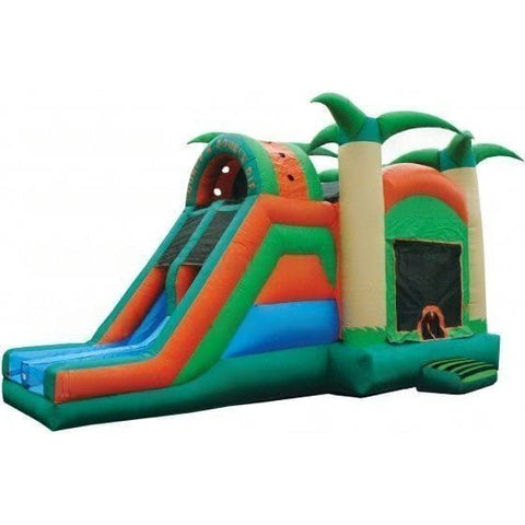 eInflatables Inflatable Bouncers 18'H Bounce N Double Dip Tropical 2 Lane w/ Pool by eInflatables 781880286103 391-1 18'H Bounce N Double Dip Tropical 2 Lane w/ Pool eInflatables SKU# 391