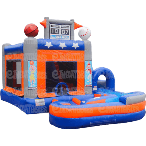 eInflatables Inflatable Bouncers 18'H Jump N Splash All Star w/ Landing by eInflatables 781880286349 6570 18'H Jump N Splash All Star w/ Landing by eInflatables SKU# 6570