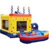Image of eInflatables Inflatable Bouncers 18'H Jump N Splash Birthday Cake w/ Landing by eInflatables 781880286318 6564 18'H Jump N Splash Birthday Cake w/ Landing by eInflatables SKU# 6564