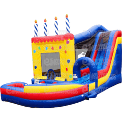 18'H Jump N Splash Birthday Cake w/ Landing by eInflatables