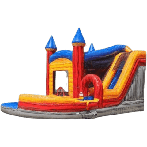 eInflatables Inflatable Bouncers 18'H Jump n Splash Mystic River with Pool by eInflatables 781880286127 5068 18'H Jump n Splash Mystic River with Pool by eInflatables SKU# 5068