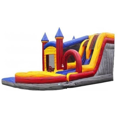 eInflatables Inflatable Bouncers 18'H Mystic Jump N Splash Double Lane with Pool by eInflatables 781880216377 5187 18'H Mystic Jump N Splash Double Lane with Pool eInflatables SKU# 5187