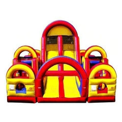 eInflatables Inflatable Bouncers 20'H Inflatable Obstacle Course 3 Piece Unit Turbo Rush 360 by eInflatables 781880287742 546-8 20'H Inflatable Obstacle Course 1 Piece Mini Turbo Rush Jungle 546-8