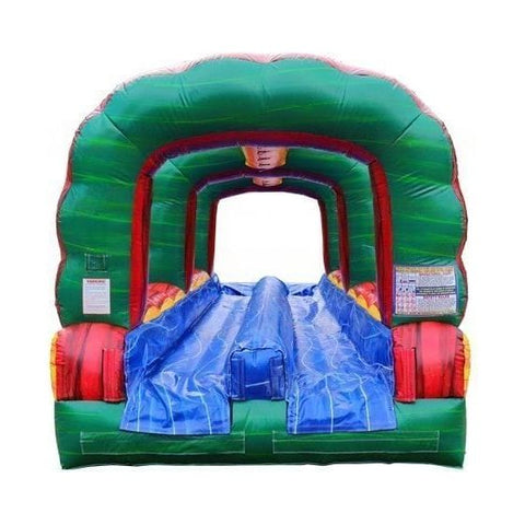 eInflatables Water Parks & Slides 10'H Ruby Run N Splash 2 Lane Slide by eInflatables 5168 10'H Purple Rain 2 Lane Run N Splash by eInflatables SKU# 5166