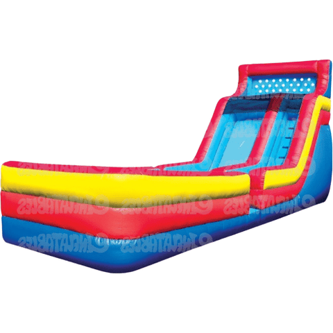 eInflatables Water Parks & Slides 16'H Backyard Wet & Dry Slide with Landing by eInflatables 781880269595 641 16'H Backyard Wet & Dry Slide with Landing by eInflatables SKU#641