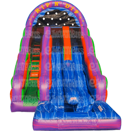 eInflatables Water Parks & Slides 16'H Rainbow Rip N Dip with Pool by eInflatables 781880268345 5011 16'H Rainbow Rip N Dip with Pool by eInflatables SKU# 5011