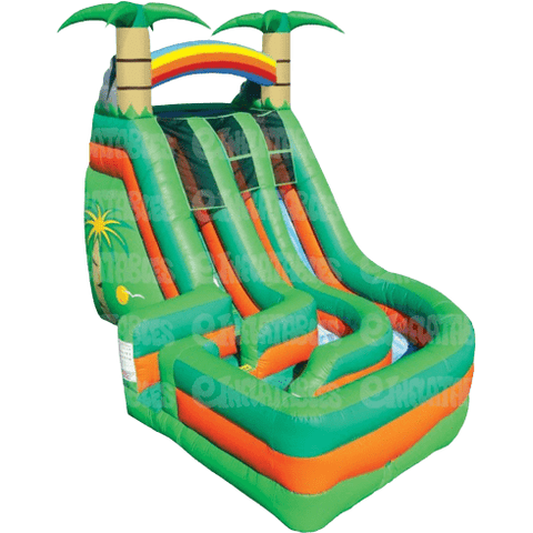 eInflatables Water Parks & Slides 16'H Tropical Wild Splash With Pool Water Slide by eInflatables 781880268321 750 16'H Tropical Wild Splash With Pool Water Slide eInflatables SKU# 750