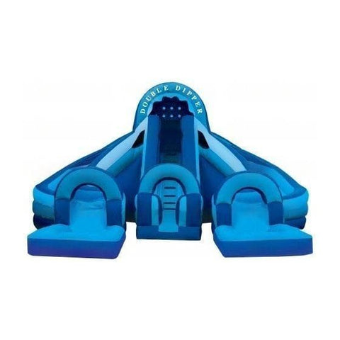 eInflatables Water Parks & Slides 18'H Inflatable Water Slide Double Dipper with Pool by eInflatables 781880271314 742 18'H Inflatable Water Slide Double Dipper w/ Pool eInflatables SKU 742