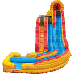 20'H Fire N Ice with Landing by eInflatables