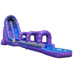 eInflatables Water Parks & Slides 22'H Purple River Single Lane Run N Splash Combo by eInflatables 781880265337 5009 22'H Purple River Single Lane Run N Splash Combo by eInflatables 5009