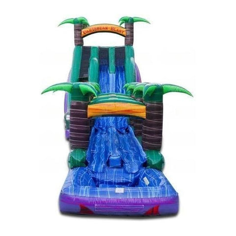 eInflatables Water Parks & Slides 27'H Caribbean Blast Run N Splash Combo by eInflatables 781880265450 5101-1 27'H Caribbean Blast Run N Splash Combo by eInflatables SKU# 5101