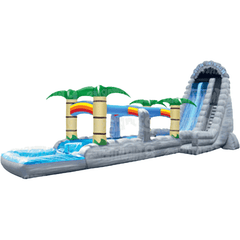 36'H Roaring River 2 Lane Run N Splash Combo by eInflatables