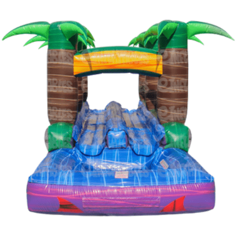 9'H Caribbean Blast 2 Lane Run n Splash by eInflatables