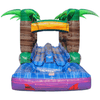 Image of 9'H Caribbean Blast 2 Lane Run n Splash by eInflatables