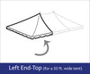 Image of 30' x 20' Rope End Extender Pole Tent Top Only