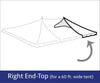 Image of 60' x 30' Grommet End Extender Pole Tent Top Only
