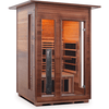 Image of Enlighten Infrared Saunas Saunas Indoor 2 Person Diamond Canadian Cedar Sauna by Enlighten Infrared Saunas 693614812710 HI-17376