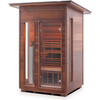 Image of Enlighten Infrared Saunas Saunas Outdoor Slope 2 Person Diamond Canadian Cedar Sauna by Enlighten Infrared Saunas 693614812673 H-37376