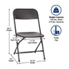 Image of Black Folding Chairs Mixed Pallet Bundle - Standard, Big & Tall, Kids
