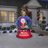 Image of Gemmy Inflatables Christmas Inflatables 5.5' Animated Christmas Santa Spinning Snow Globe by Gemmy Inflatables 781880240945 112154