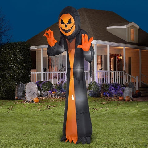 Gemmy Inflatables Halloween Inflatables 12' Lightshow Short Circuit Halloween Spooky Reaper by Gemmy Inflatables 781880272083 221051 12' Lightshow Short Circuit Halloween Spooky Reaper Gemmy Inflatables