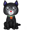 Image of Gemmy Inflatables Halloween Inflatables 3 1/2' Halloween Black Cat w/ Pumpkin Necklace by Gemmy Inflatable 227025 - 3639403