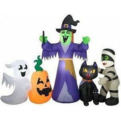 Gemmy Inflatables Inflatable Party Decorations 12' Colossal Halloween Witch and Friends Scene by Gemmy Inflatables 781880273028 228425