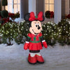 Image of Gemmy Inflatables Inflatable Party Decorations 3 1/2' Christmas Disney Minnie Mouse In Winter Outfit by Gemmy Inflatables 781880246848 119318-3723732 3 1/2' Christmas Disney Minnie Mouse Winter Outfit Gemmy Inflatables