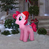 Image of Gemmy Inflatables Inflatable Party Decorations 3 1/2' Christmas My Little Pony Pinkie Pie w/ Santa Hat by Gemmy Inflatables 781880247012 118990 3 1/2' Christmas My Little Pony Pinkie Pie Santa Hat Gemmy Inflatables