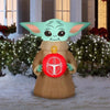 Image of Gemmy Inflatables Inflatable Party Decorations 3 1/2' Disney Mandalorian "The Child" Baby Yoda Holding Ornament by Gemmy Inflatables 781880246855 112563-3723738 3 1/2' Disney Mandalorian Child Baby Yoda Ornament Gemmy Inflatables