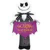 Image of Gemmy Inflatables Inflatable Party Decorations 3 1/2' Halloween Nightmare Before Christmas Jack Skellington Holding Banner by Gemmy Inflatables 781880239093 227458 - 3639376 3 1/2' Halloween Nightmare Christmas Jack Skellington Banner Gemmy