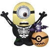 Image of Gemmy Inflatables Inflatable Party Decorations 3 1/2' Minion Skeleton Pumpkin Scene by Gemmy Inflatables 225046