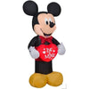 Image of Gemmy Inflatables Inflatable Party Decorations 3 1/2' Valentine's Day Disney Mickey Mouse Holding "Be Mine" Heart by Gemmy Inflatables 781880257615 440821 3 1/2' Valentine's Day Disney Mickey Mouse Mine Heart Gemmy Inflatable