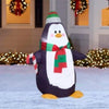 Image of Gemmy Inflatables Inflatable Party Decorations 4' Christmas Penguin w/ Candy Cane by Gemmy Inflatables 117669