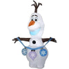 Image of Gemmy Inflatables Inflatable Party Decorations 4' Disney's Frozen II Olaf holding String of Ornaments by Gemmy Inflatables 781880205746 119003 4' Disney's Frozen II Olaf holding String Ornaments Gemmy Inflatables