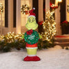Image of Gemmy Inflatables Inflatable Party Decorations 5 1/2' Dr. Seuss Grinch w/ Christmas Wreath by Gemmy Inflatables 781880246794 119314