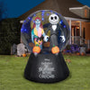 Image of Gemmy Inflatables Inflatable Party Decorations 5 1/2' Nightmare Before Christmas Jack and Sally Halloween Globe by Gemmy Inflatables 781880239017 224300 5 1/2' NightmareChristmas Jack Sally Halloween Globe Gemmy Inflatables