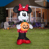 Image of Gemmy Inflatables Inflatable Party Decorations 5' Halloween Disney's Retro Minnie Mouse Holding Jack O' Lantern by Gemmy Inflatables 781880239154 221284 5' Halloween Retro Minnie Mouse Jack O' Lantern Gemmy Inflatables