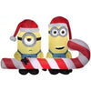 Image of Gemmy Inflatables Inflatable Party Decorations 6' Christmas Minions Holding Candy Cane Scene by Gemmy Inflatables 114781