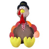 Image of Gemmy Inflatables Inflatable Party Decorations 6' ORIGINAL Thanksgiving Turkey Sitting w/ Pilgrim Hat by Gemmy Inflatables 25663 - 551519 6' ORIGINAL Thanksgiving Turkey Sitting w/ Pilgrim Hat by Gemmy Inflatables