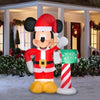 Image of Gemmy Inflatables Inflatable Party Decorations 7' Disney's Mickey Mouse as Santa w/ Mailbox by Gemmy Inflatables 113860