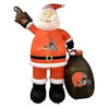 Image of Gemmy Inflatables Inflatable Party Decorations 7' NFL Cleveland Browns Santa Claus by Gemmy Inflatables 608-100-SC