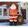 Image of Gemmy Inflatables Inflatable Party Decorations 7' NFL Cleveland Browns Santa Claus by Gemmy Inflatables 608-100-SC