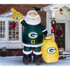Image of Gemmy Inflatables Inflatable Party Decorations 7' NFL Green Bay PACKERS Santa Claus by Gemmy Inflatables 620290