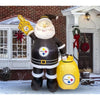 Image of Gemmy Inflatables Inflatable Party Decorations 7' NFL Pittsburgh STEELERS Santa Claus by Gemmy Inflatables 620298