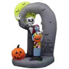 Image of Gemmy Inflatables Inflatable Party Decorations 7' Tim Burton’s Nightmare Before Christmas Jack Skellington and Sally Mountain Scene w/ Pumpkins by Gemmy Inflatable 781880241362 228486 7' Jack Skellington and Sally Mountain Scene w/ Pumpkins SKU# 228486