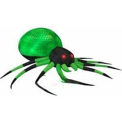 Gemmy Inflatables Inflatable Party Decorations 8' Halloween Green & Black Spider w/ Projection PHANTASM Lights by Gemmy Inflatables 781880274919 71866 8' Halloween Green Black Spider Projection PHANTASM Lights Gemmy